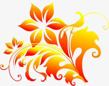 简约几何图案 红色 花纹图案免抠