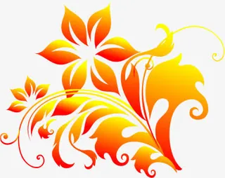 简约几何图案 红色 花纹图案免抠