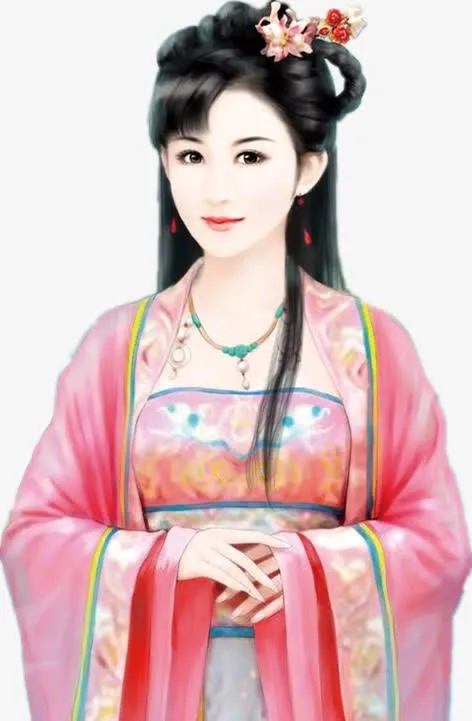 古代中国风宫廷后宫宫女免抠