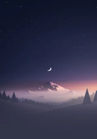 简约扁平富士山旅游高清