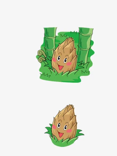 卡通竹笋免抠