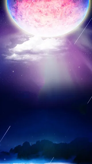 发光地球简约科技感星空背景H5背景素材高清