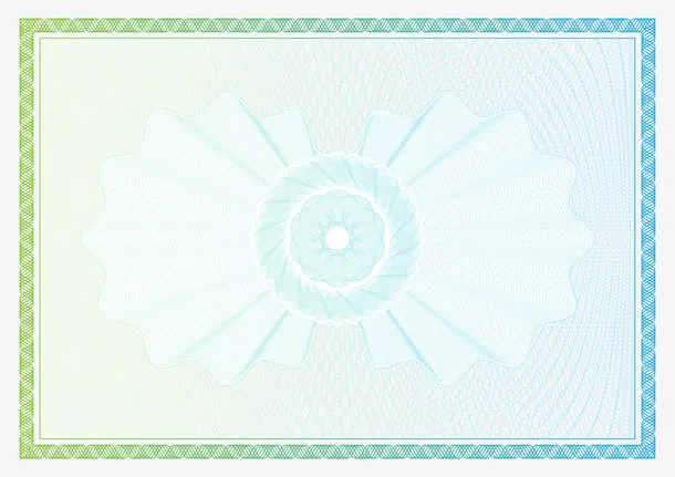 精美欧式花纹花边证书矢量素材免抠