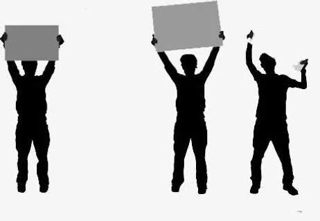 举牌子的人免抠