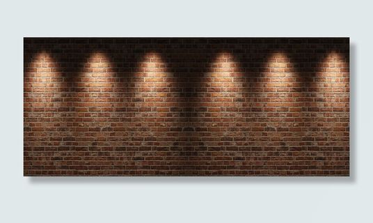 简约大气灯光砖墙淘宝海报背景高清