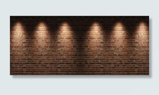 简约大气灯光砖墙淘宝海报背景高清