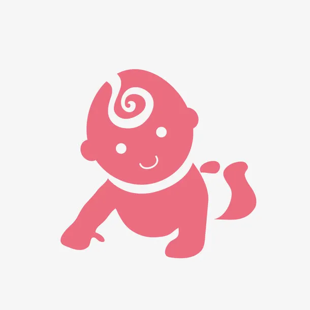 学习爬行的孩童免抠