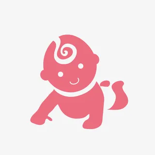 学习爬行的孩童免抠