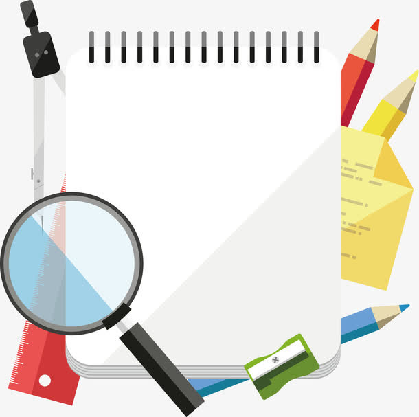 记事本背景免抠手绘/卡通卡通元素