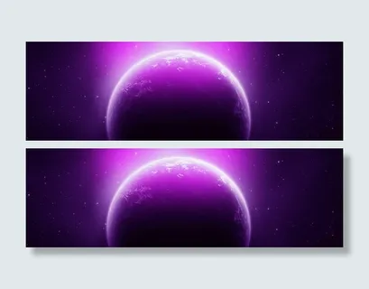 紫色地球背景免抠