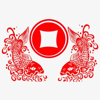 海报装饰剪纸设计免抠