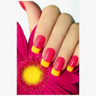 红色的美甲手指免抠图免抠