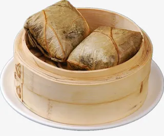 荷叶糯米蒸粽子免抠