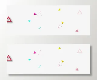 三角形渐变元素图片免抠