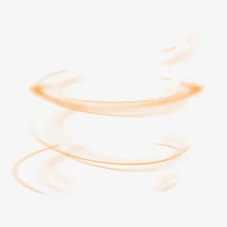 黄色旋转上升光束免抠