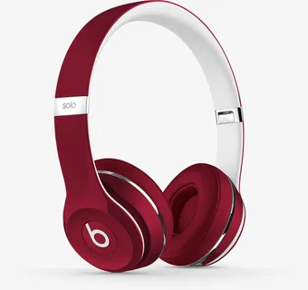 实物红白色魔声耳机免抠免抠