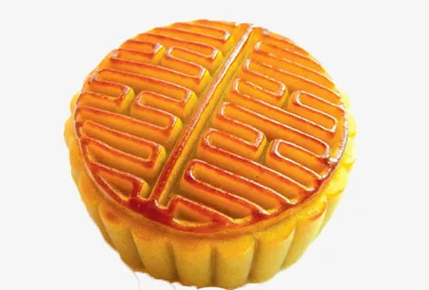 中秋佳节团圆月饼单独一个免抠
