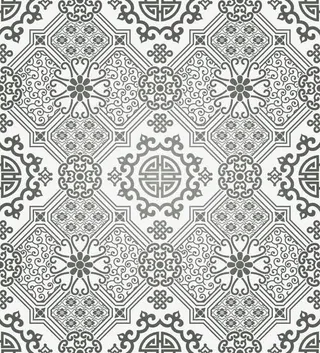 矢量古典花纹背景免抠