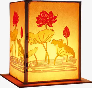 中秋节手绘黄色灯笼免抠