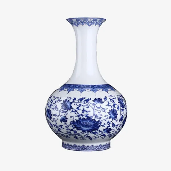 青花瓷瓶免抠