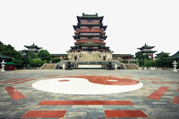 滕王阁前的八卦阵免抠