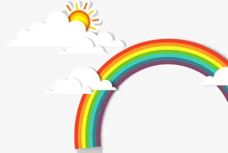 雨后的天空免抠