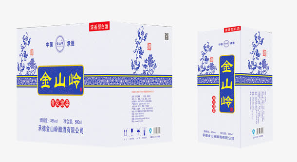 白酒包装免抠