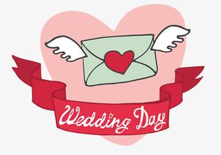 卡通浪漫情人节思念标志矢量图免抠