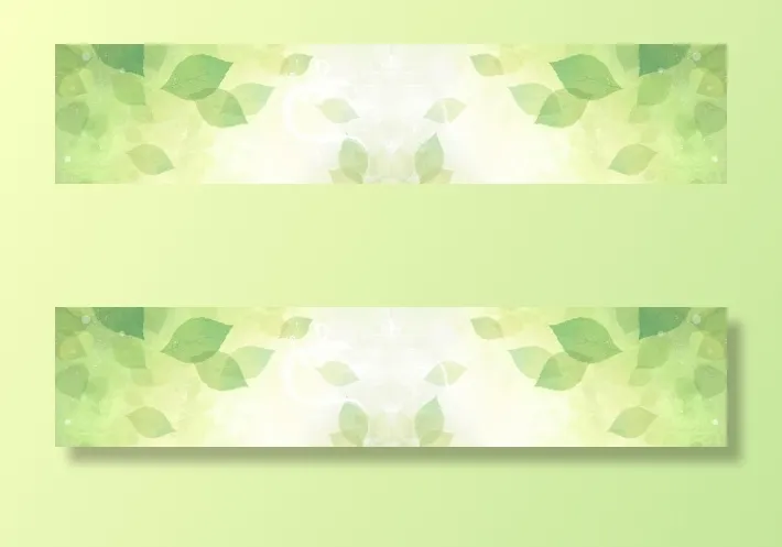 清新树叶背景海报免抠
