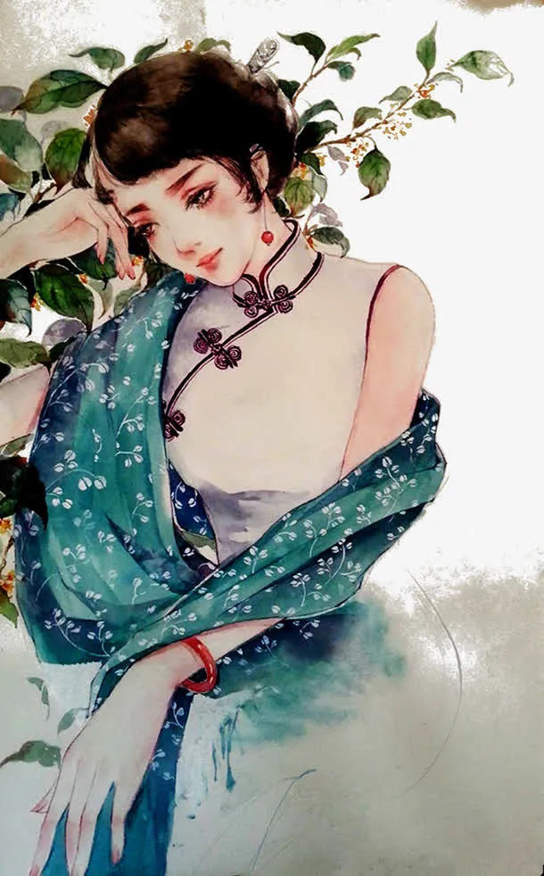 中国风手绘免抠