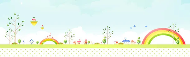 可爱卡通手绘海报背景
