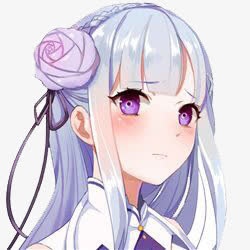 二次元美女头像免抠