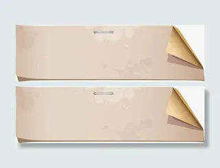 复古的纸张矢量图素材免抠