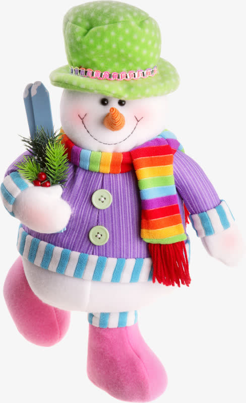 可爱雪人娃娃免抠
