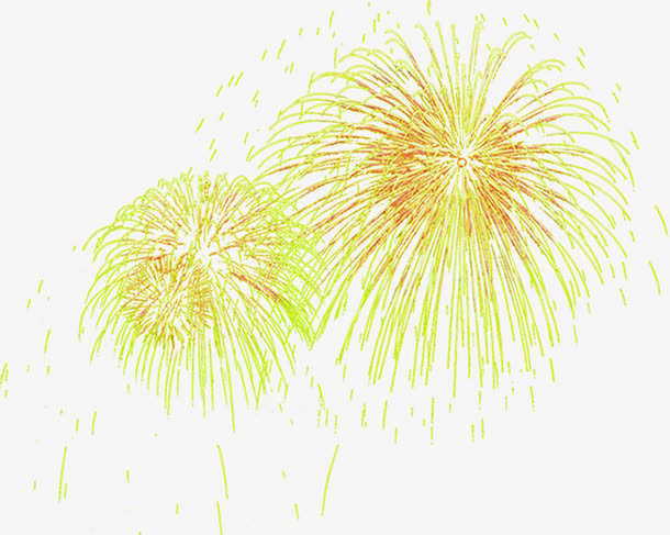 新年高贵大气烟花免抠