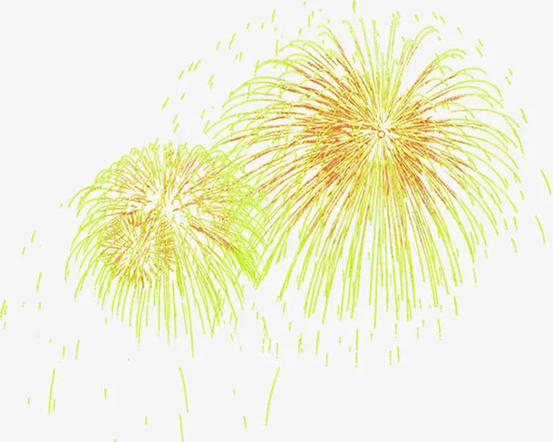新年高贵大气烟花免抠