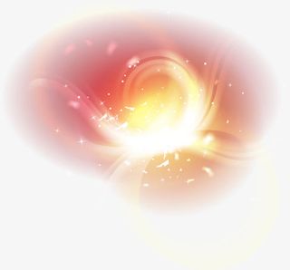 红色装饰炫光免抠