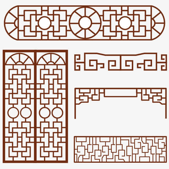 古典窗户矢量免抠