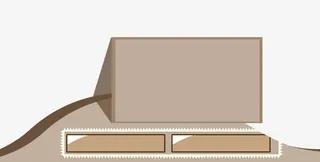 海报棕色文字底图免抠