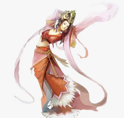 立绘古风跳舞女子免抠