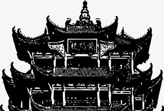 古建筑矢量图免抠