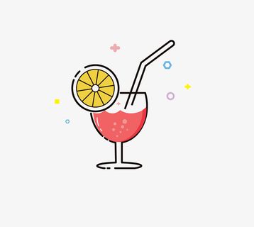 MBE风格饮料 果汁免抠