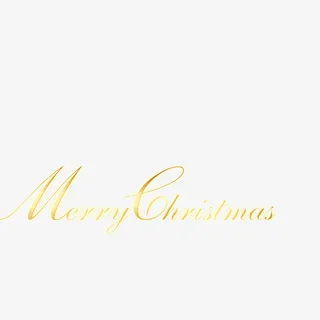 圣诞快乐字免抠