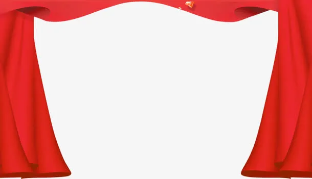 红色舞台免抠
