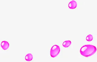 粉色水滴卡通七夕免抠