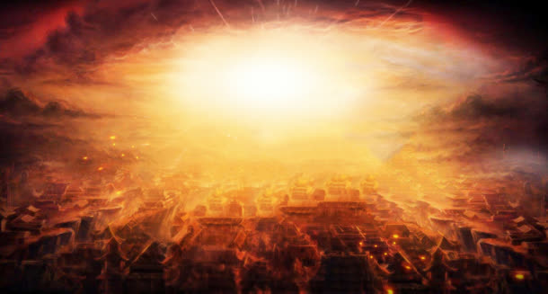 历史感战火游戏场景免抠