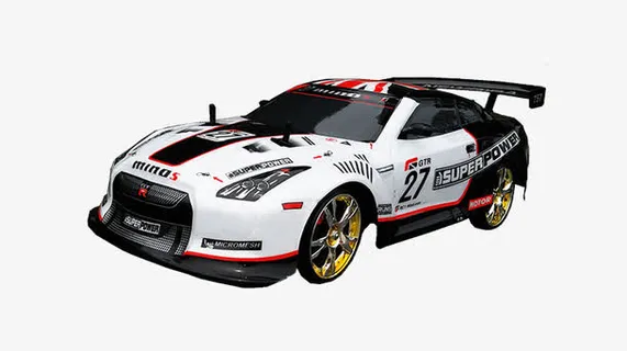 白色名牌赛车玩具免抠