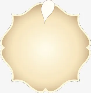 米色花边底纹水滴图案免抠