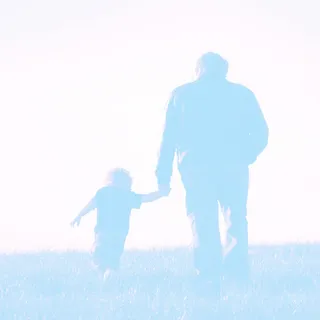 简约父子牵手父亲节主图背景素材高清