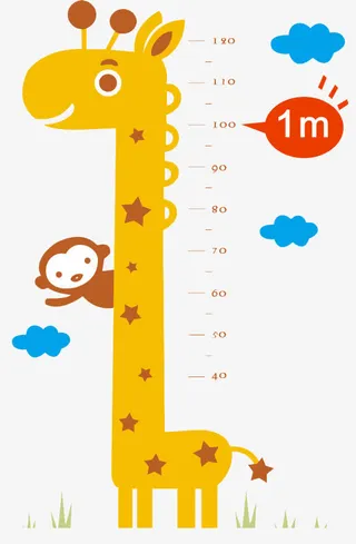 儿童身高贴免抠